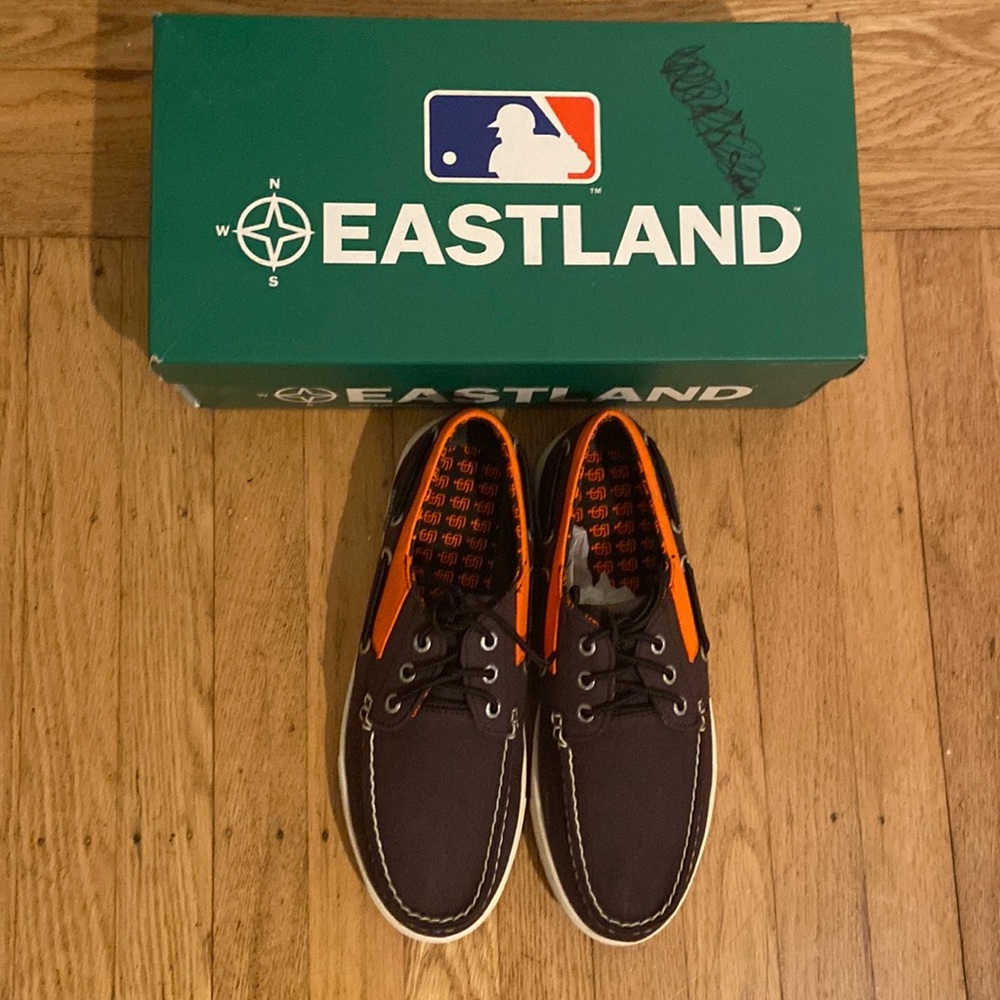 Eastland Mens SF Giants Boat Shoes- Size 8.5
